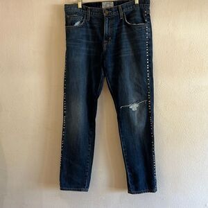 Current Elliott Women’s Distressed Jeans With Stud Embellishments Size 28